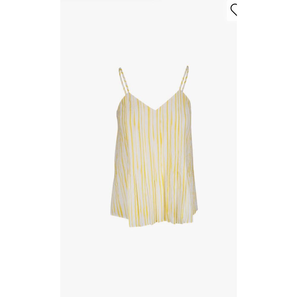 ODEEH Aquarelle Yellow & White Stripe Tank